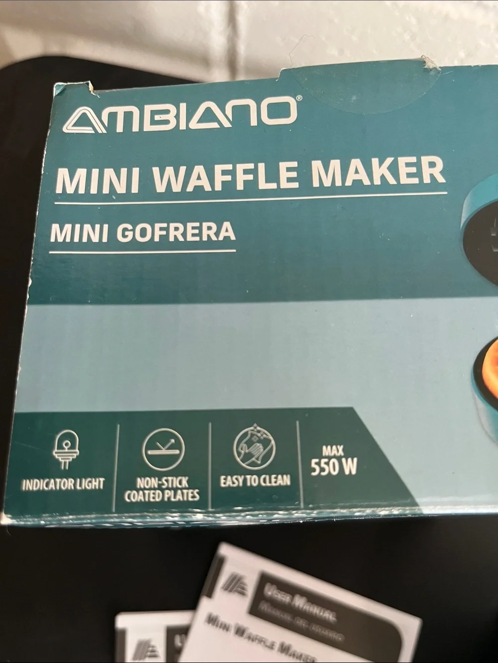 Mini Waffle Maker - Teal
